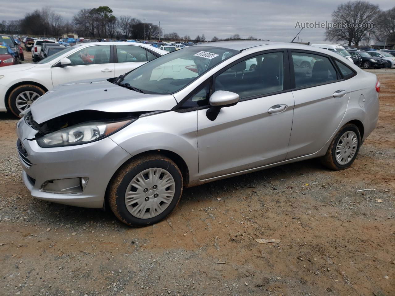 2017 Ford Fiesta S Silver vin: 3FADP4AJ8HM112572