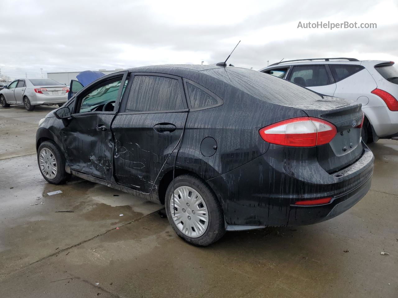 2017 Ford Fiesta S Black vin: 3FADP4AJ8HM130604