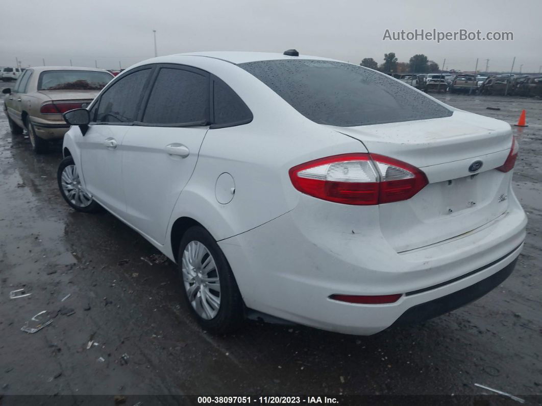 2019 Ford Fiesta S White vin: 3FADP4AJ8KM102826