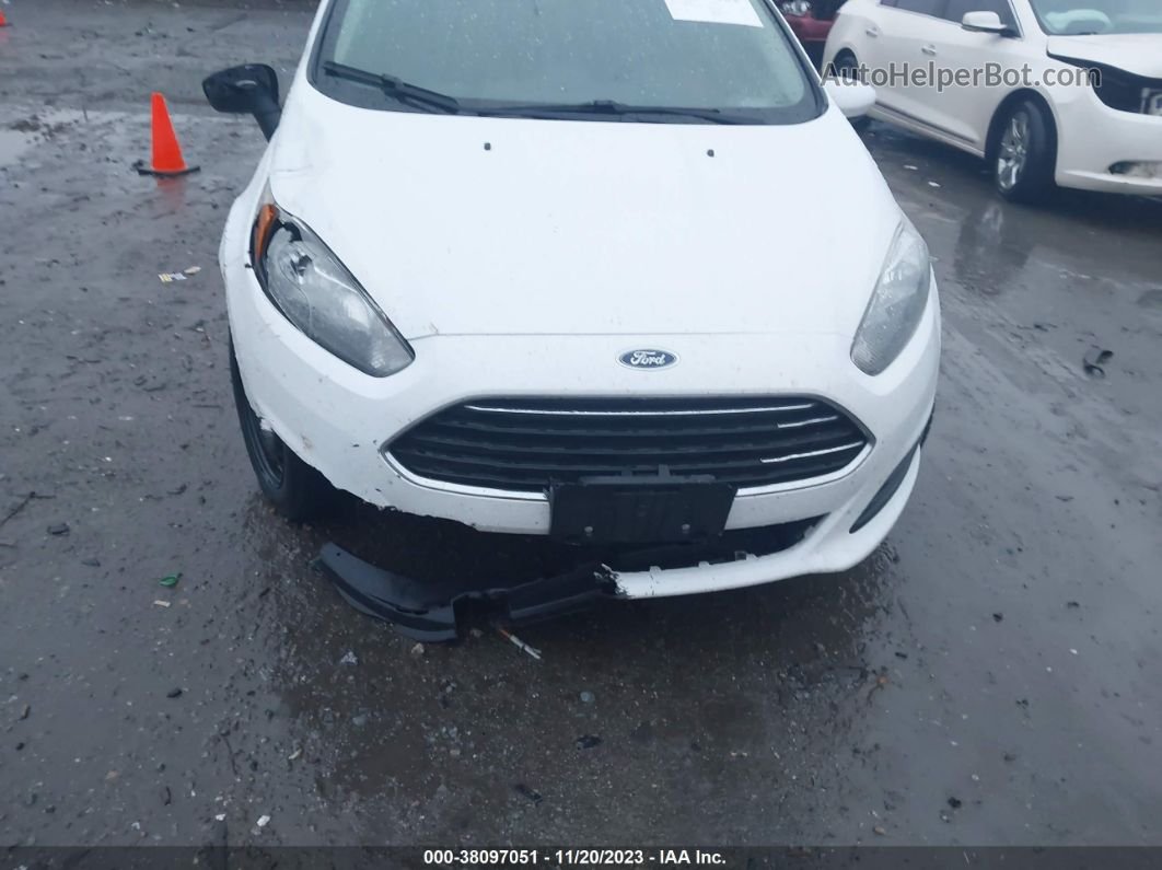 2019 Ford Fiesta S White vin: 3FADP4AJ8KM102826