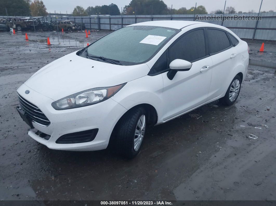 2019 Ford Fiesta S White vin: 3FADP4AJ8KM102826