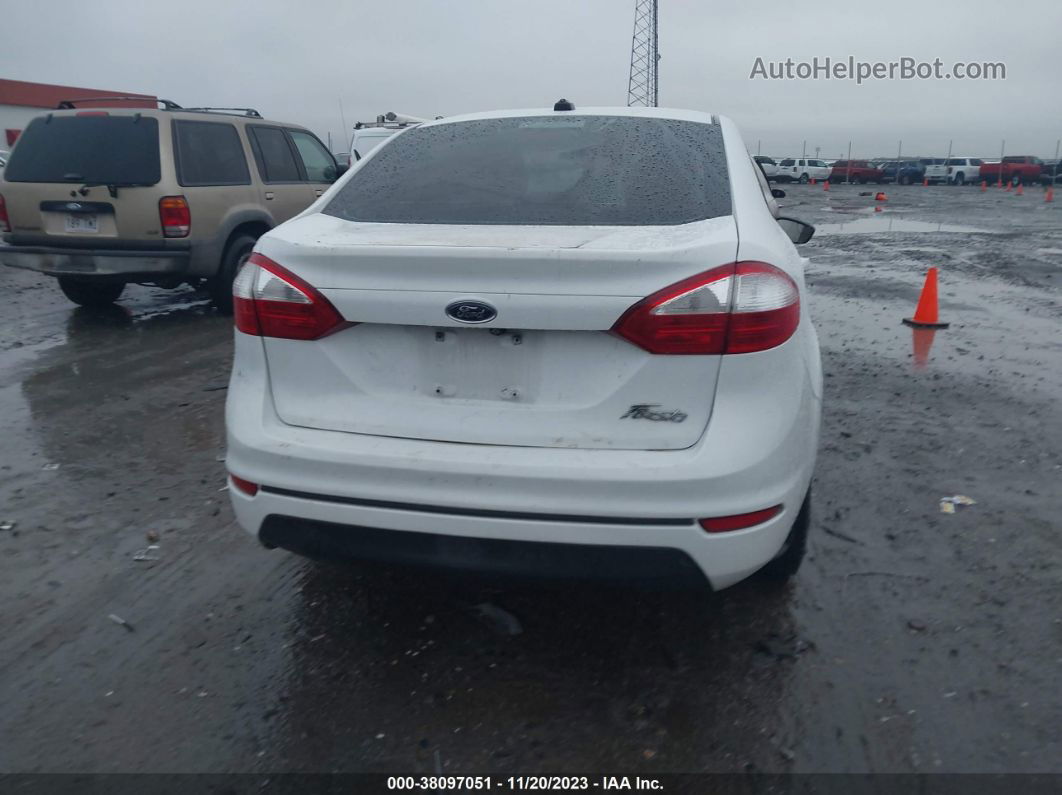 2019 Ford Fiesta S White vin: 3FADP4AJ8KM102826
