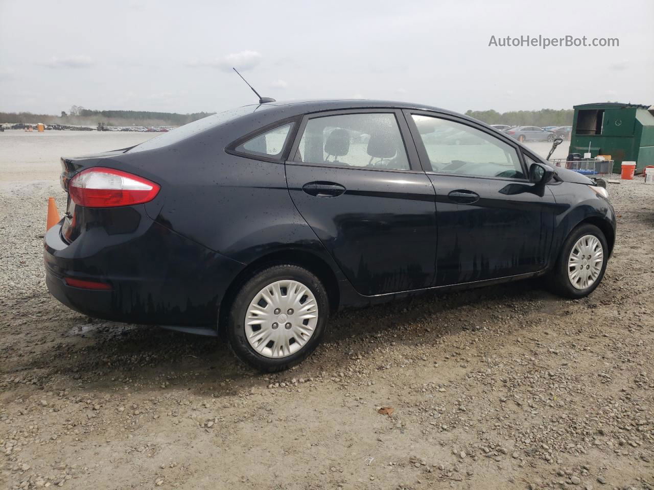 2019 Ford Fiesta S Black vin: 3FADP4AJ8KM111378