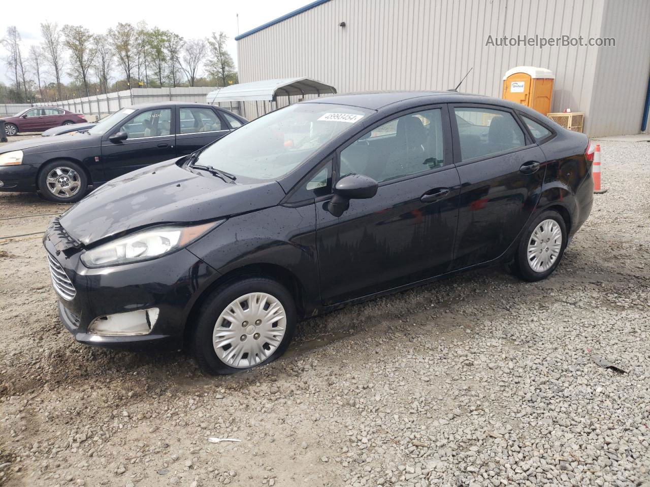 2019 Ford Fiesta S Black vin: 3FADP4AJ8KM111378