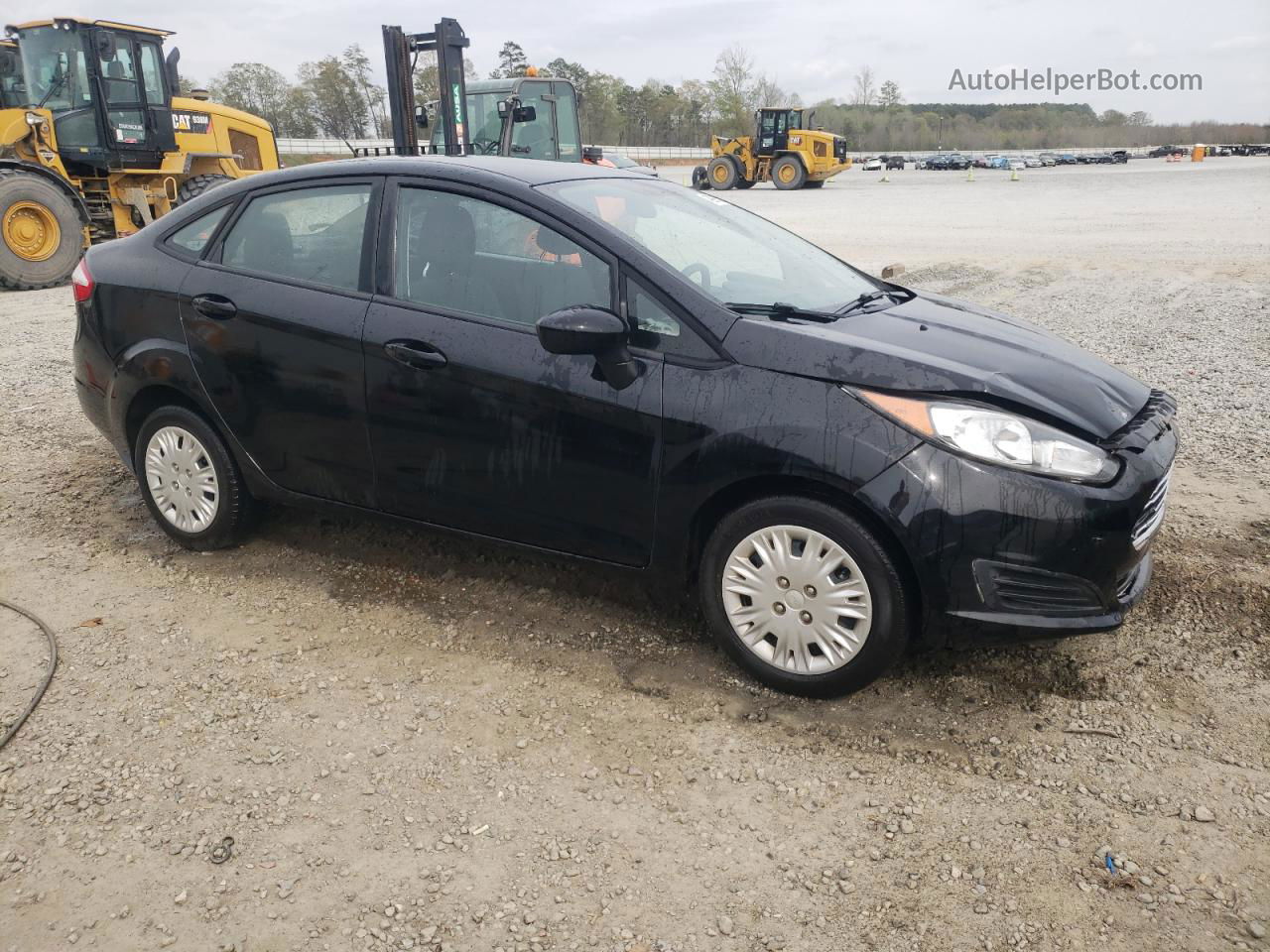 2019 Ford Fiesta S Black vin: 3FADP4AJ8KM111378