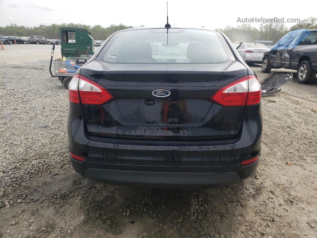 2019 Ford Fiesta S Black vin: 3FADP4AJ8KM111378