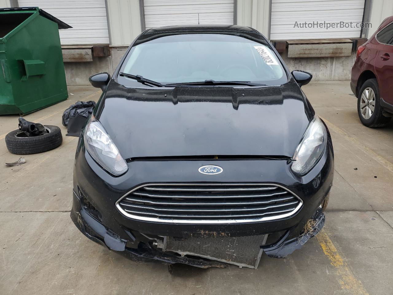 2019 Ford Fiesta S Black vin: 3FADP4AJ8KM158958