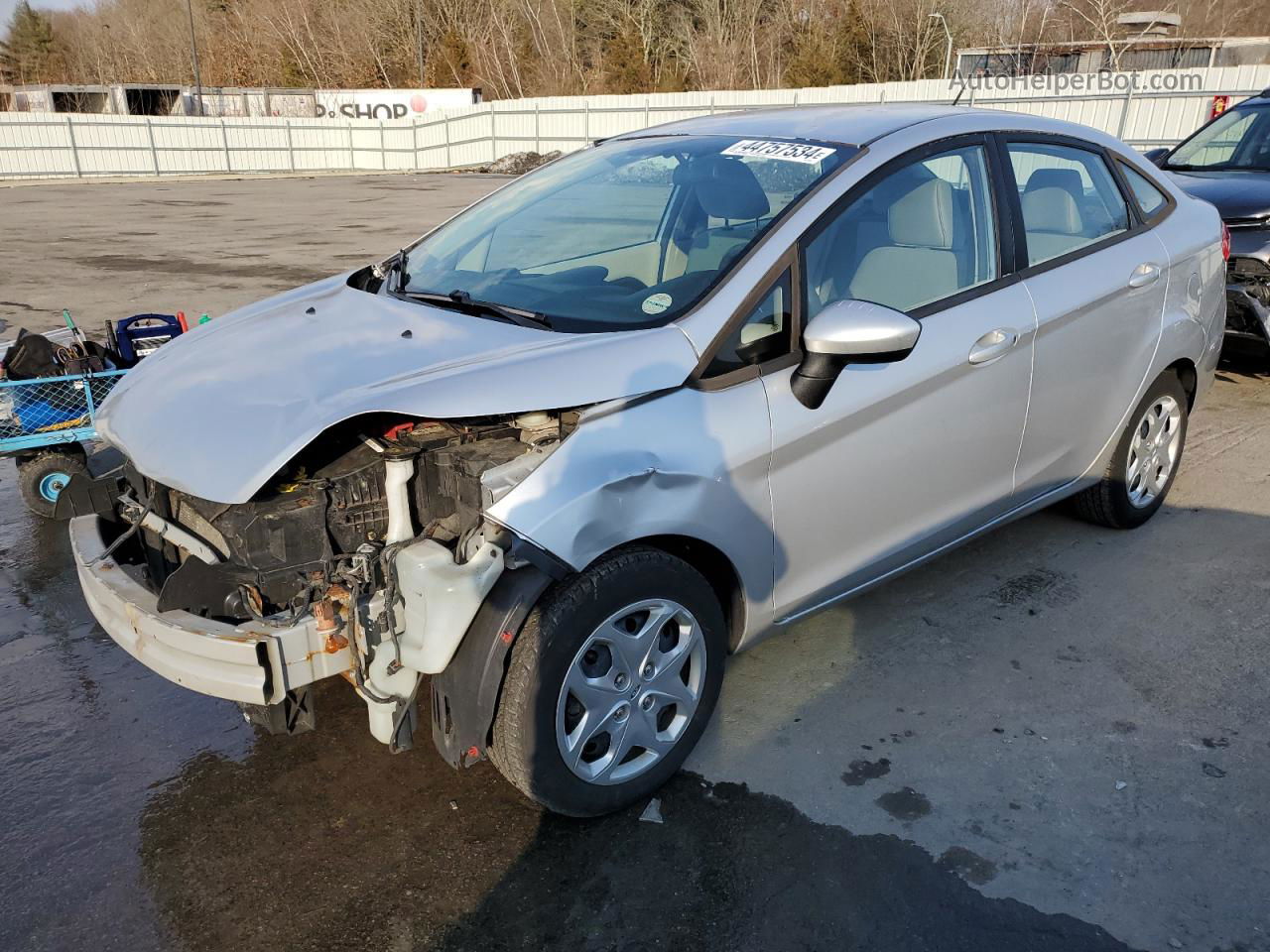 2011 Ford Fiesta S Silver vin: 3FADP4AJ9BM165837