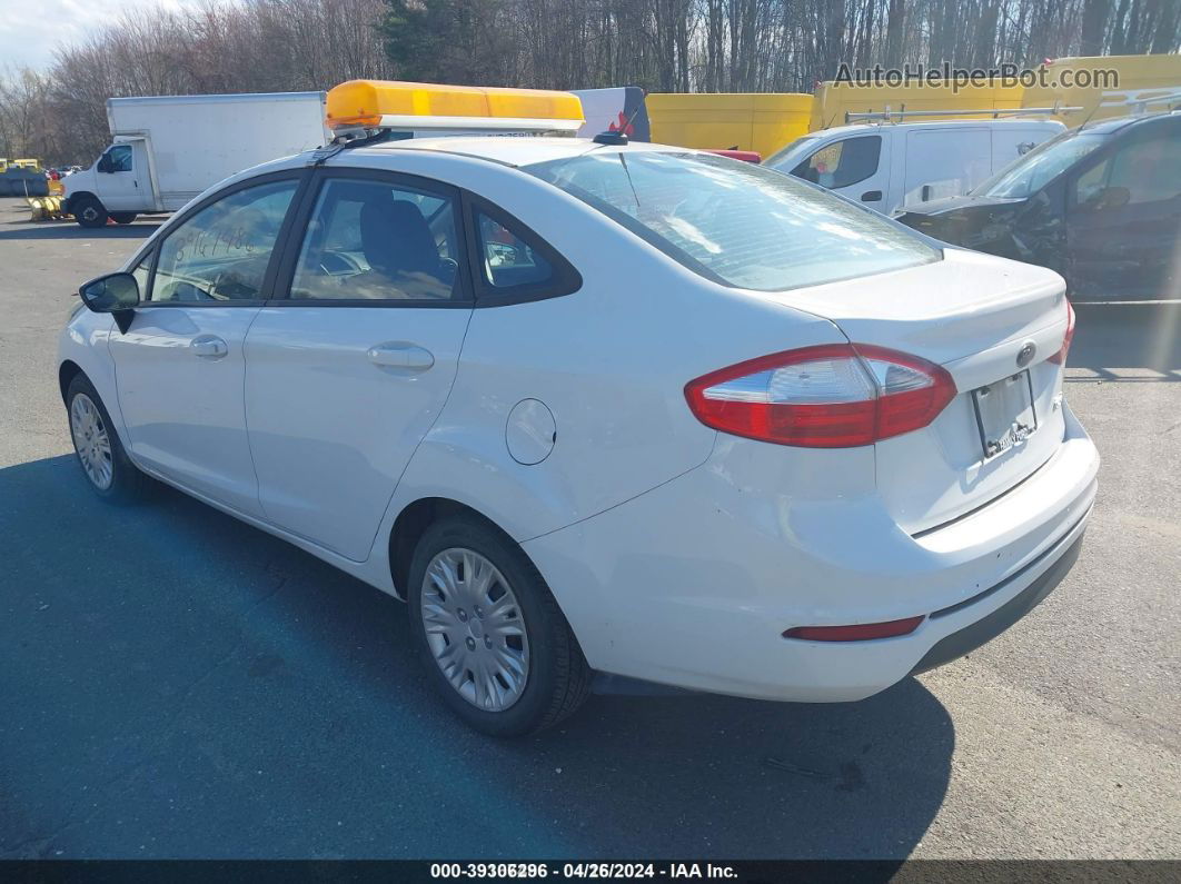 2015 Ford Fiesta S White vin: 3FADP4AJ9FM170851