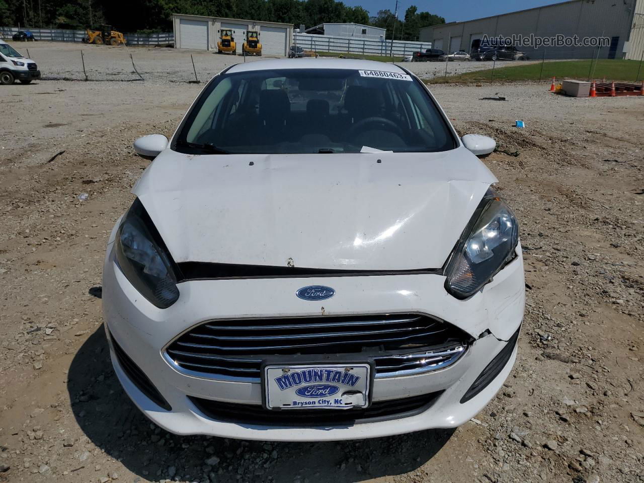 2015 Ford Fiesta S White vin: 3FADP4AJ9FM212998