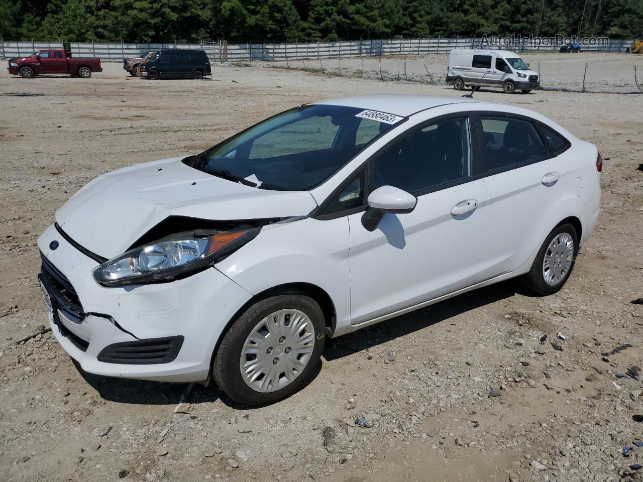 2015 Ford Fiesta S Белый vin: 3FADP4AJ9FM212998