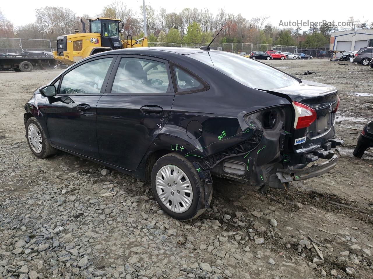 2017 Ford Fiesta S Black vin: 3FADP4AJ9HM121782