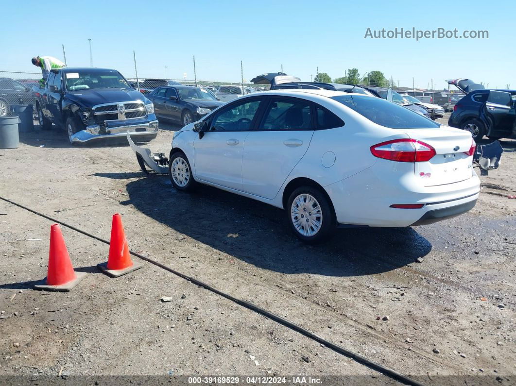 2017 Ford Fiesta S Белый vin: 3FADP4AJ9HM142633