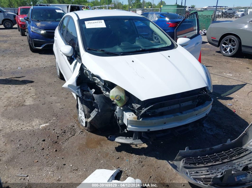 2017 Ford Fiesta S White vin: 3FADP4AJ9HM142633