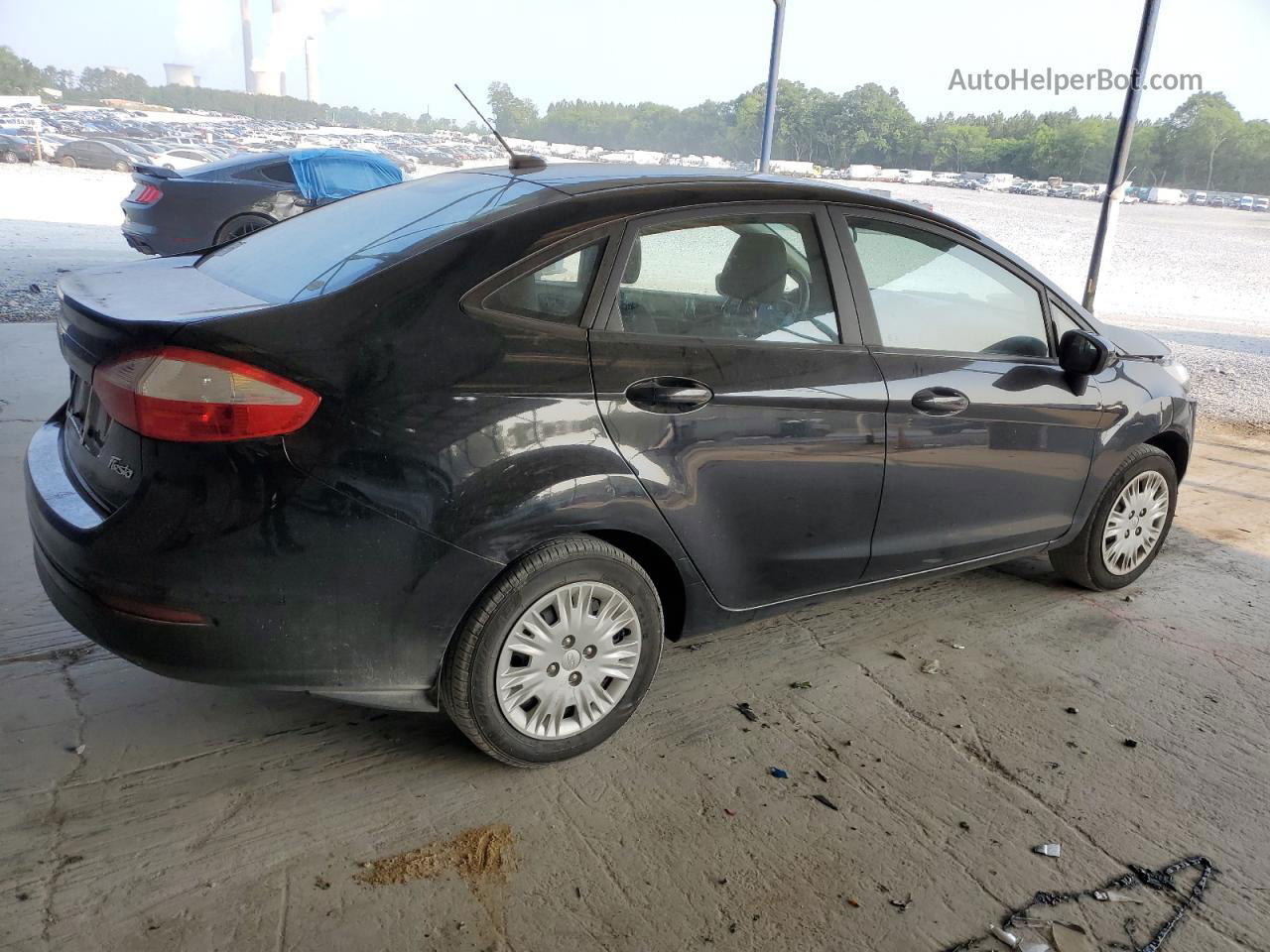 2017 Ford Fiesta S Черный vin: 3FADP4AJ9HM156208