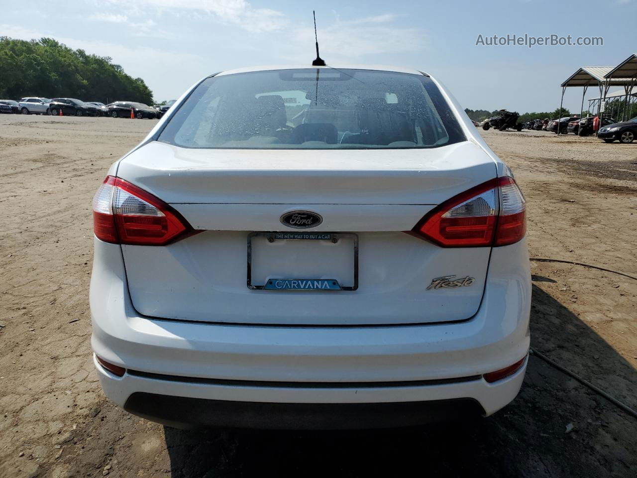 2017 Ford Fiesta S Белый vin: 3FADP4AJ9HM159397