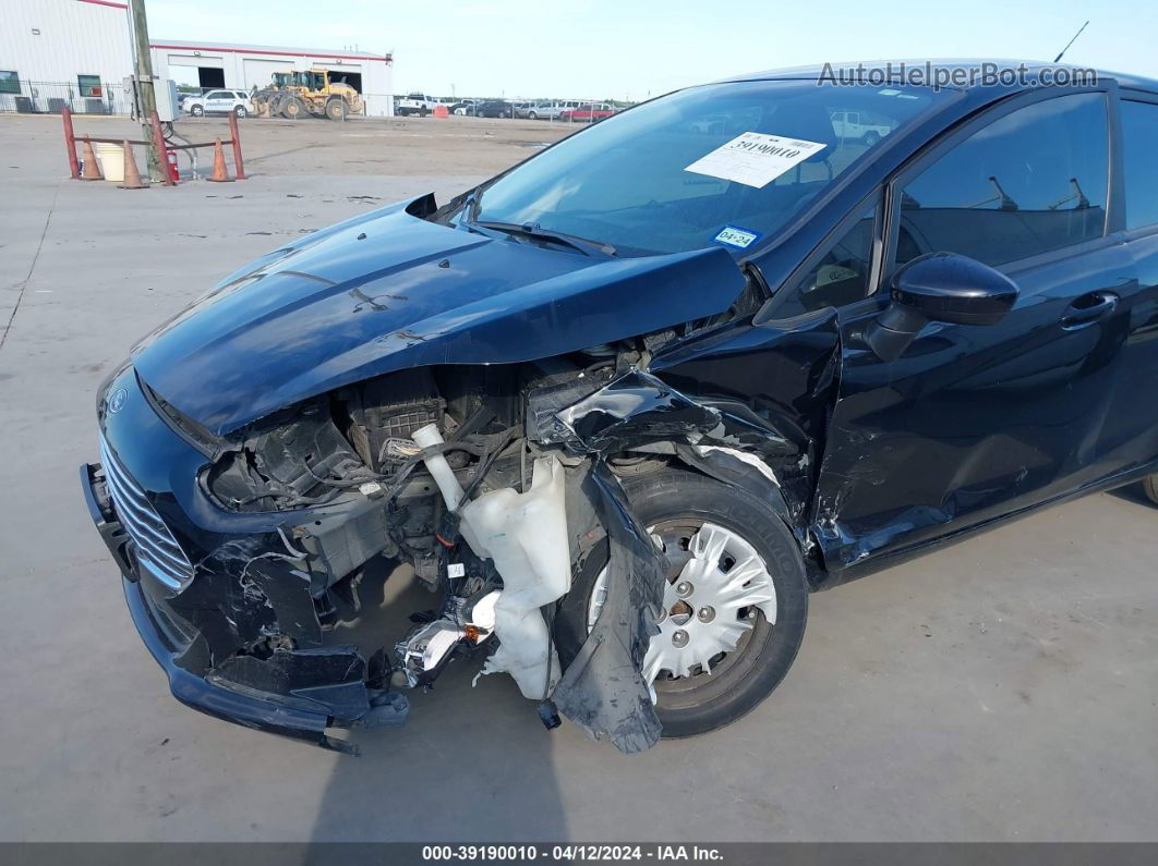 2019 Ford Fiesta S Черный vin: 3FADP4AJ9KM118310