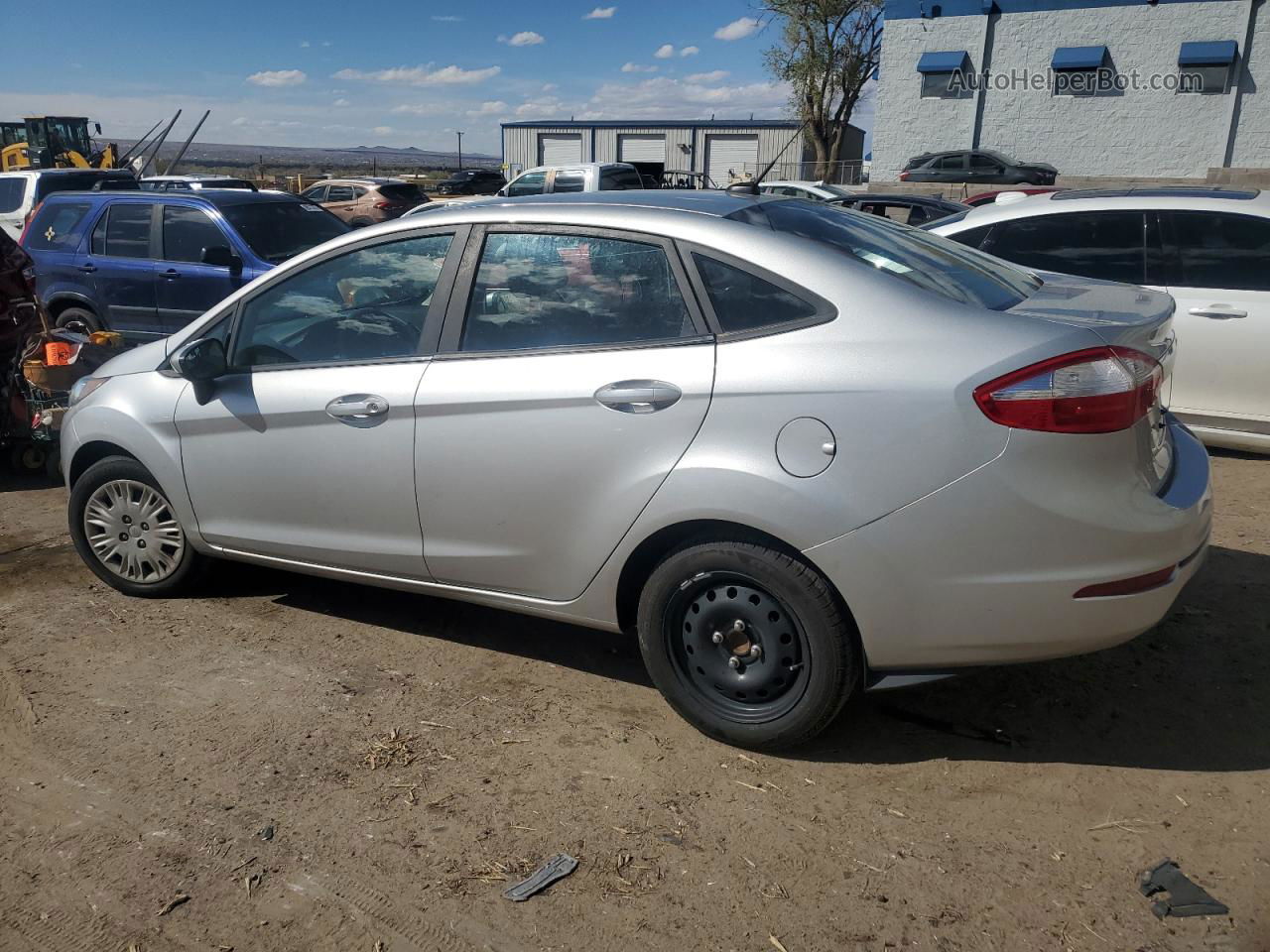 2019 Ford Fiesta S Silver vin: 3FADP4AJ9KM158242