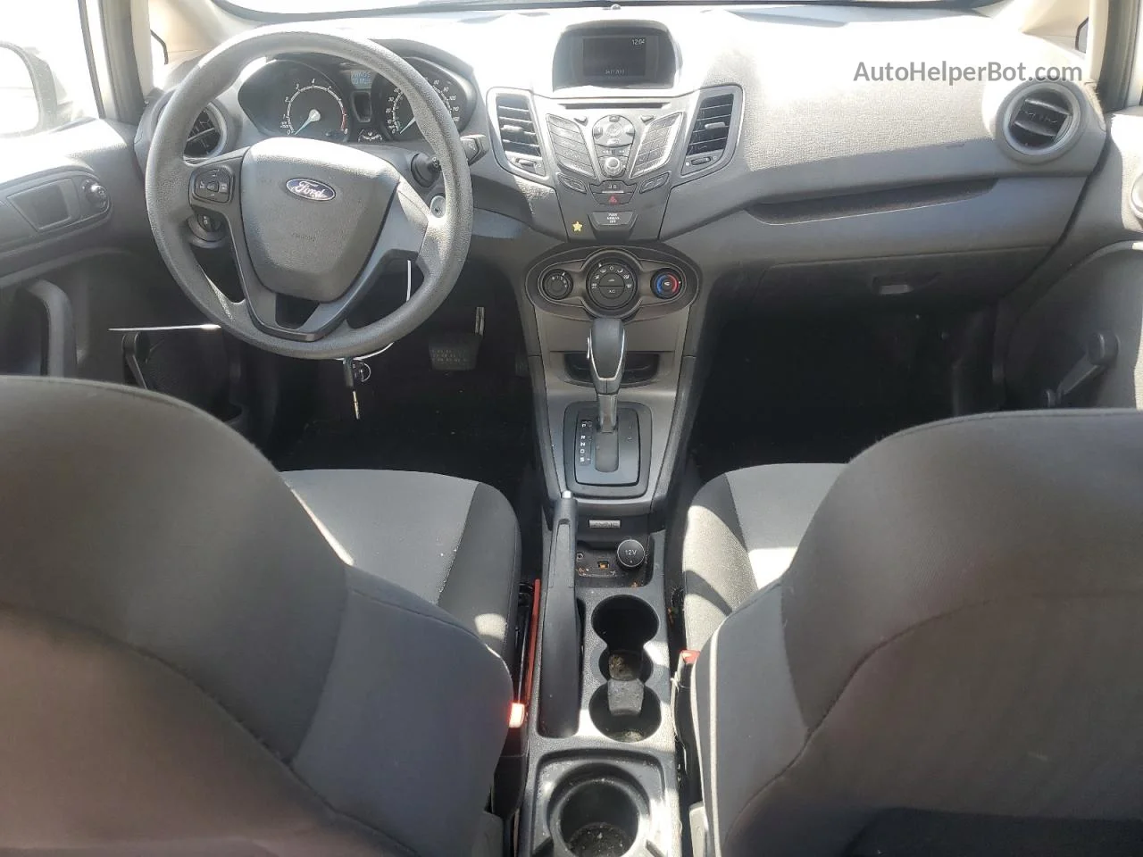 2019 Ford Fiesta S Silver vin: 3FADP4AJ9KM158242