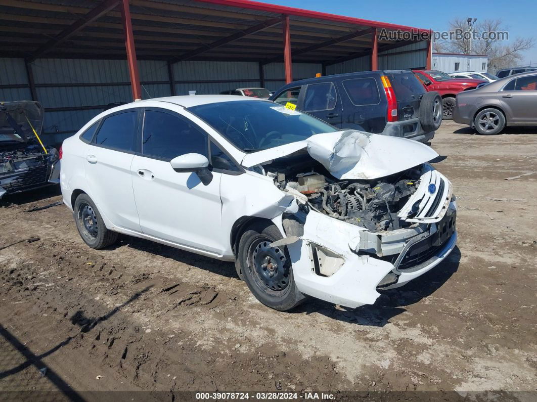 2011 Ford Fiesta S White vin: 3FADP4AJXBM196515