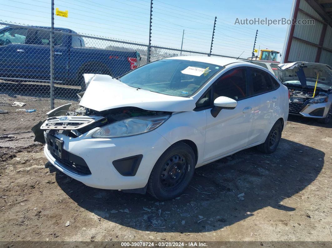 2011 Ford Fiesta S White vin: 3FADP4AJXBM196515