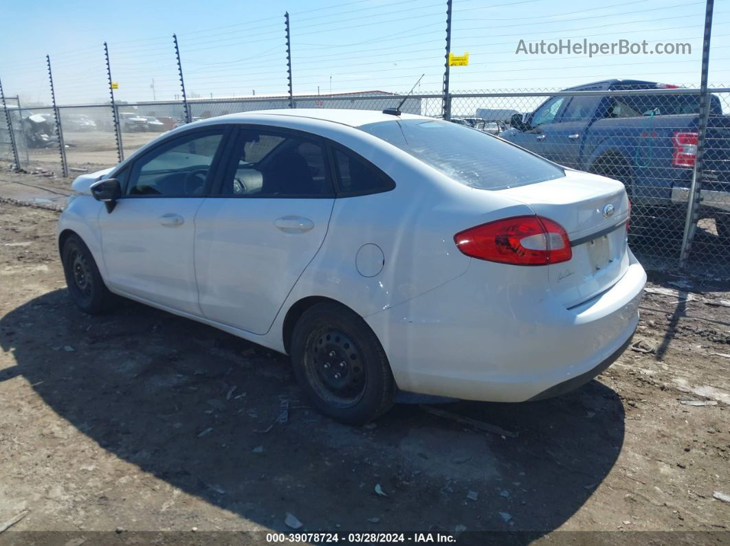 2011 Ford Fiesta S White vin: 3FADP4AJXBM196515