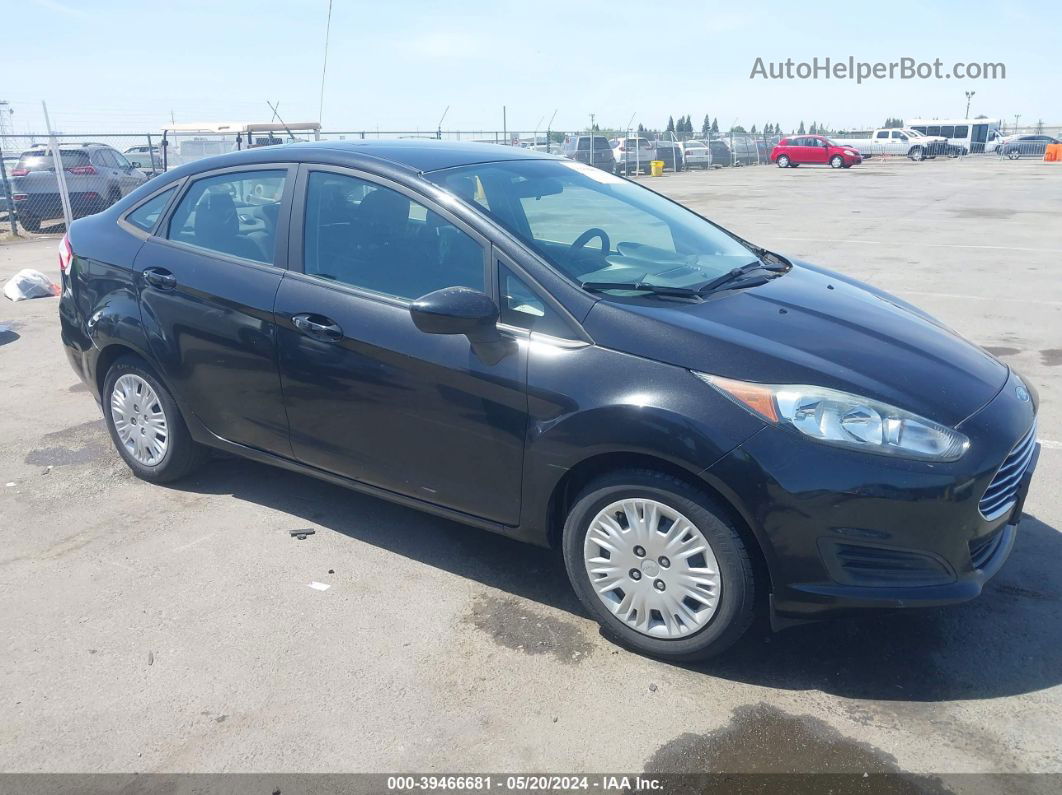 2015 Ford Fiesta S Black vin: 3FADP4AJXFM218874