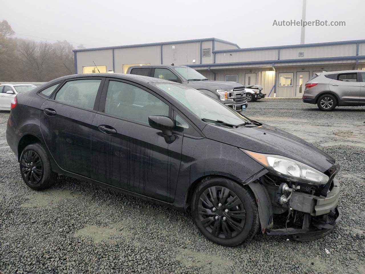 2017 Ford Fiesta S Black vin: 3FADP4AJXHM125193