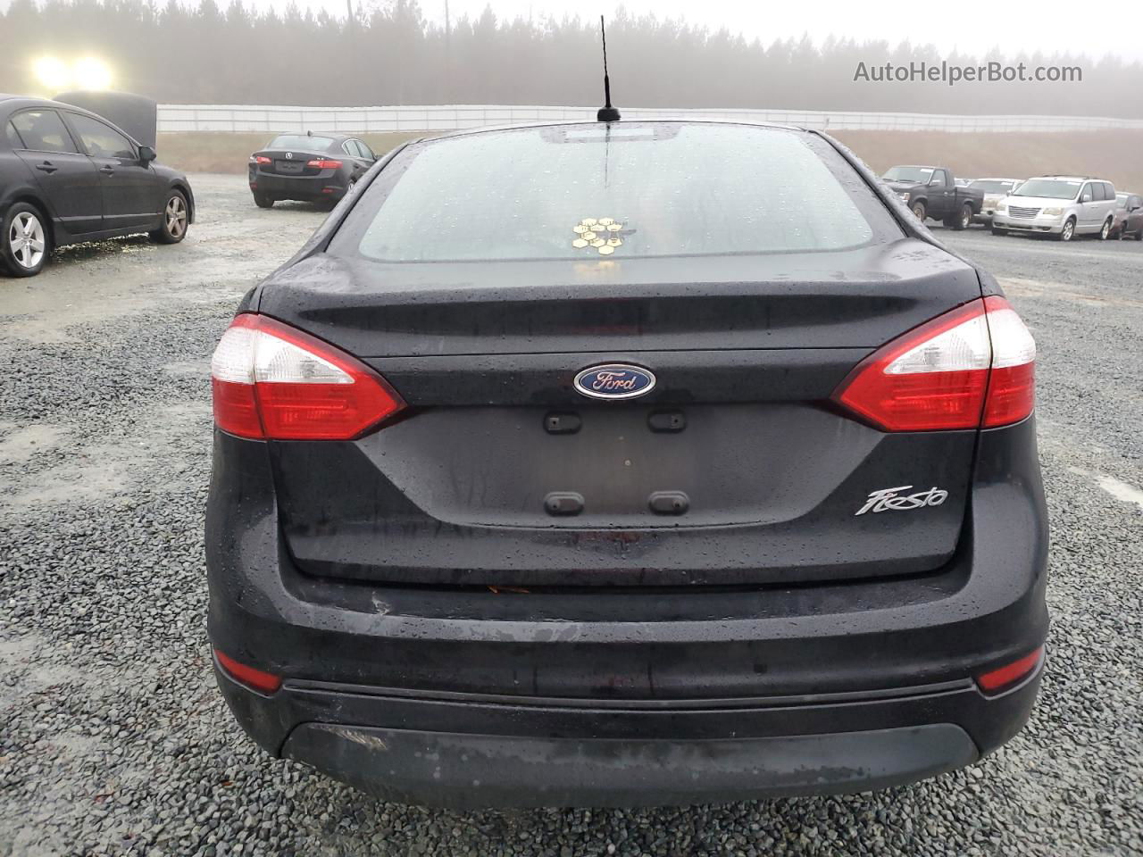 2017 Ford Fiesta S Black vin: 3FADP4AJXHM125193