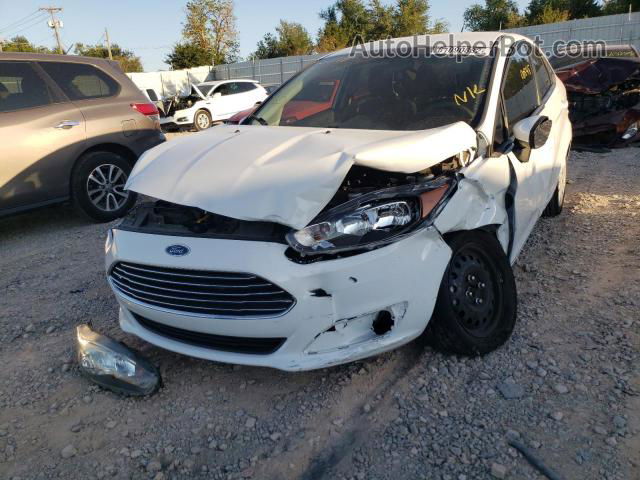 2017 Ford Fiesta S White vin: 3FADP4AJXHM140177