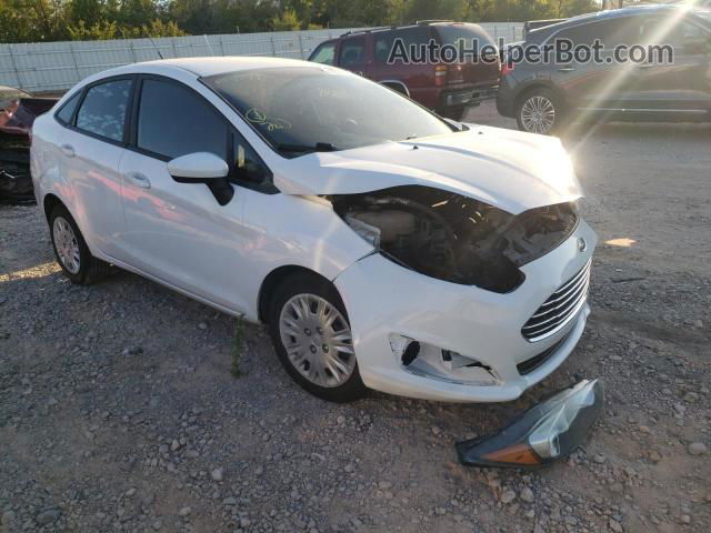 2017 Ford Fiesta S White vin: 3FADP4AJXHM140177