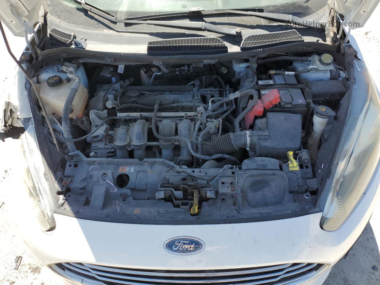 2017 Ford Fiesta S White vin: 3FADP4AJXHM157660