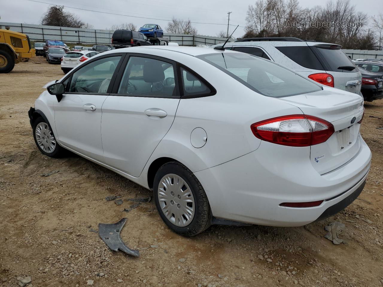 2019 Ford Fiesta S White vin: 3FADP4AJXKM127243