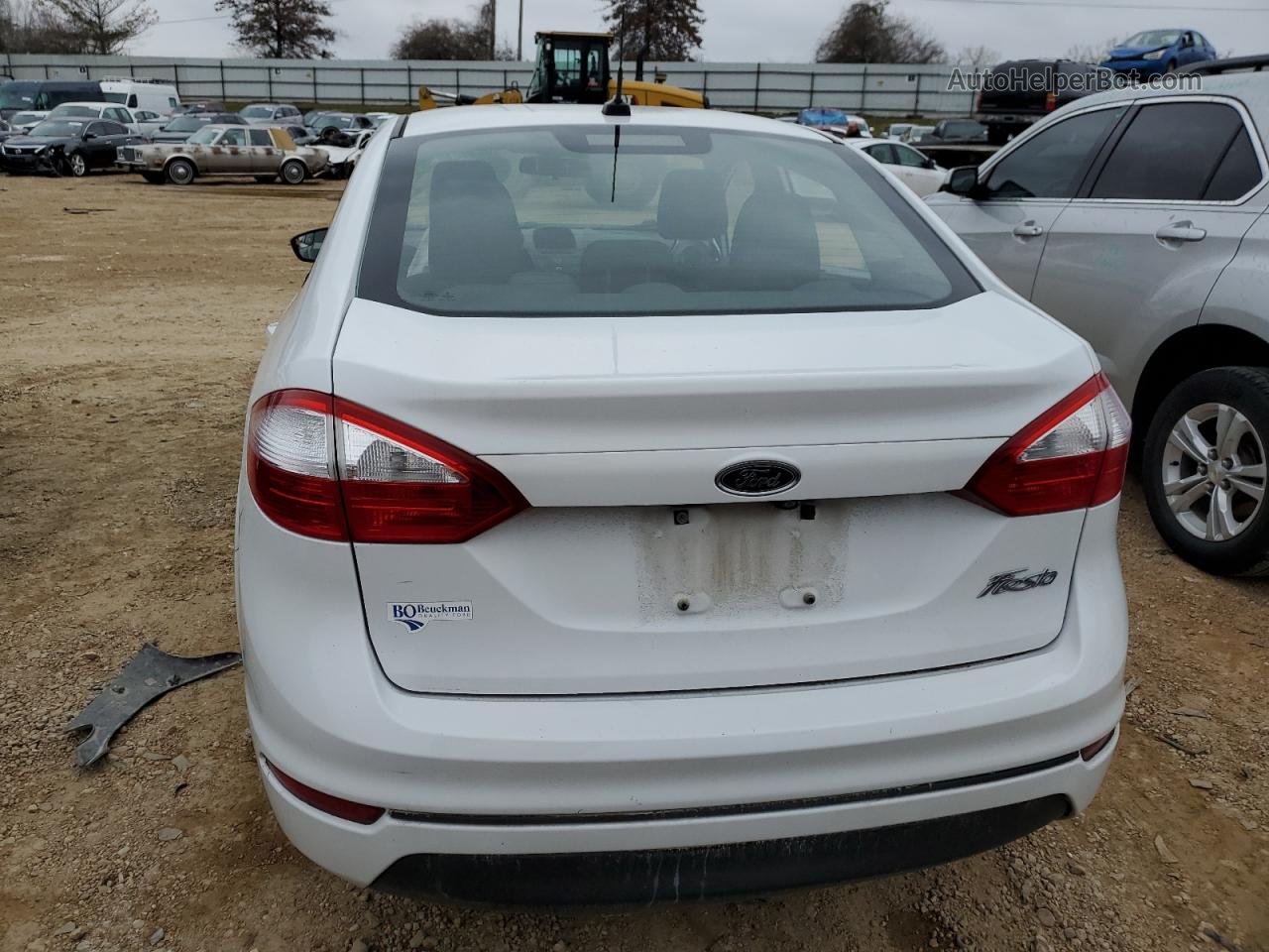 2019 Ford Fiesta S Белый vin: 3FADP4AJXKM127243