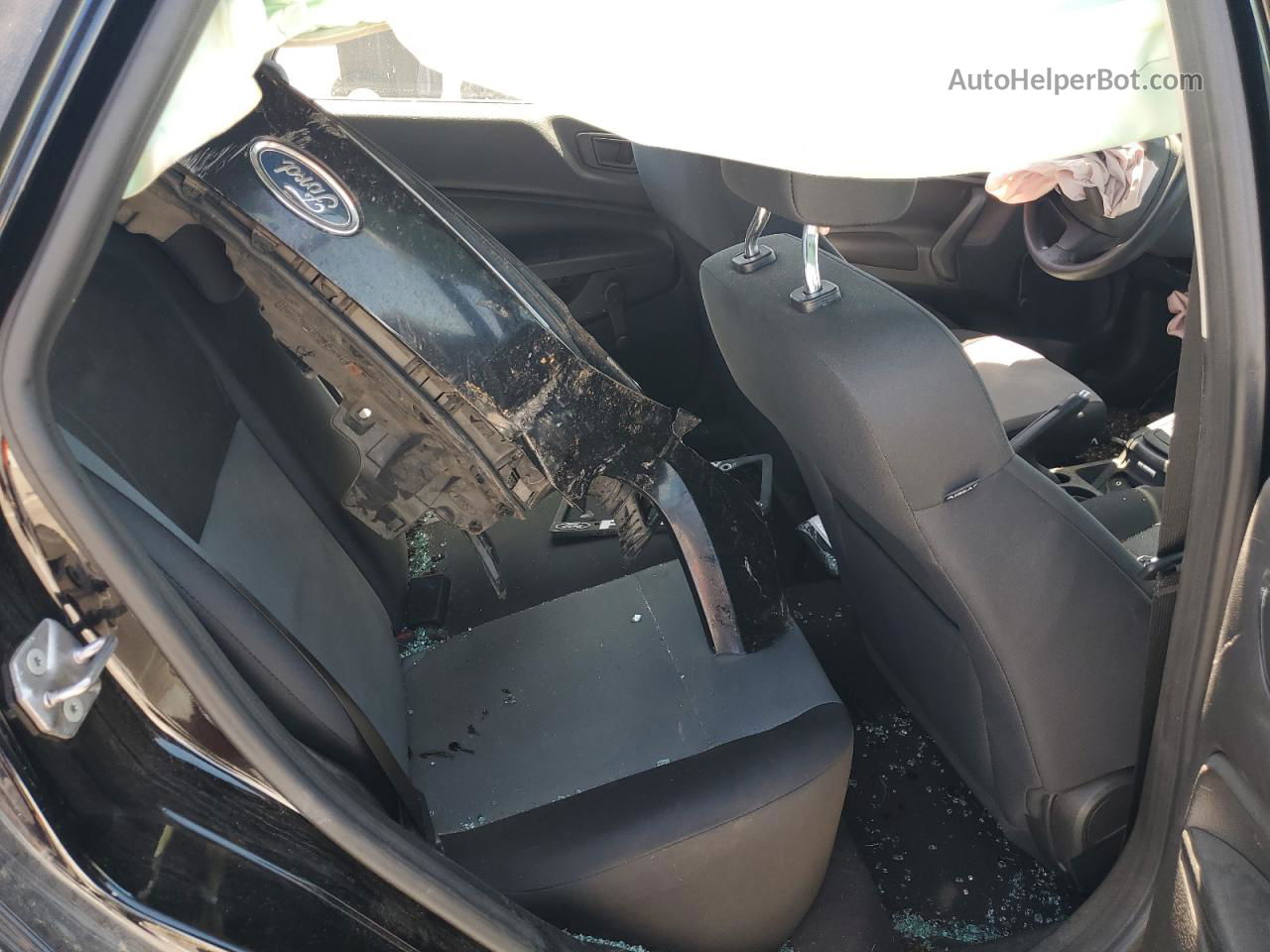2019 Ford Fiesta S Черный vin: 3FADP4AJXKM164020