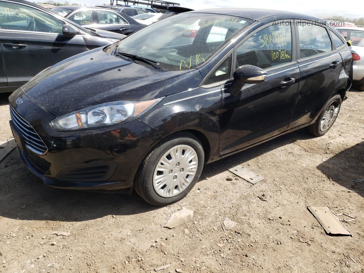 2016 Ford Fiesta Se Black vin: 3FADP4BE0GM142651