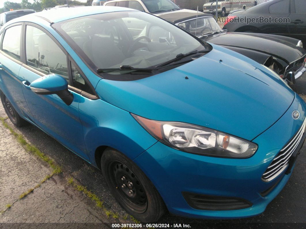 2015 Ford Fiesta Se Blue vin: 3FADP4BE6FM113413