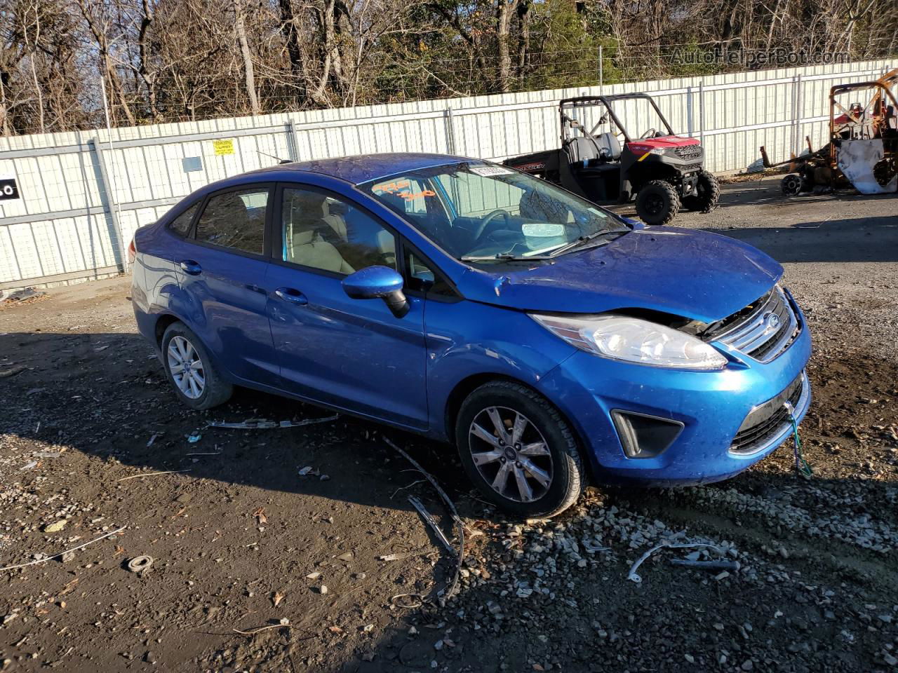 2011 Ford Fiesta Se Blue vin: 3FADP4BJ0BM232047