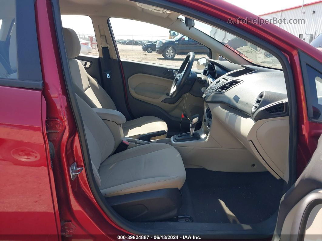 2015 Ford Fiesta Se Red vin: 3FADP4BJ0FM114697