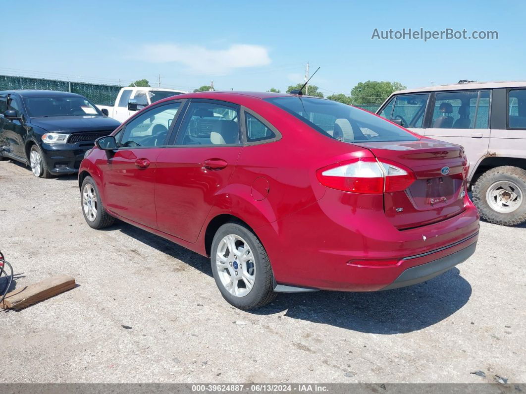 2015 Ford Fiesta Se Red vin: 3FADP4BJ0FM114697