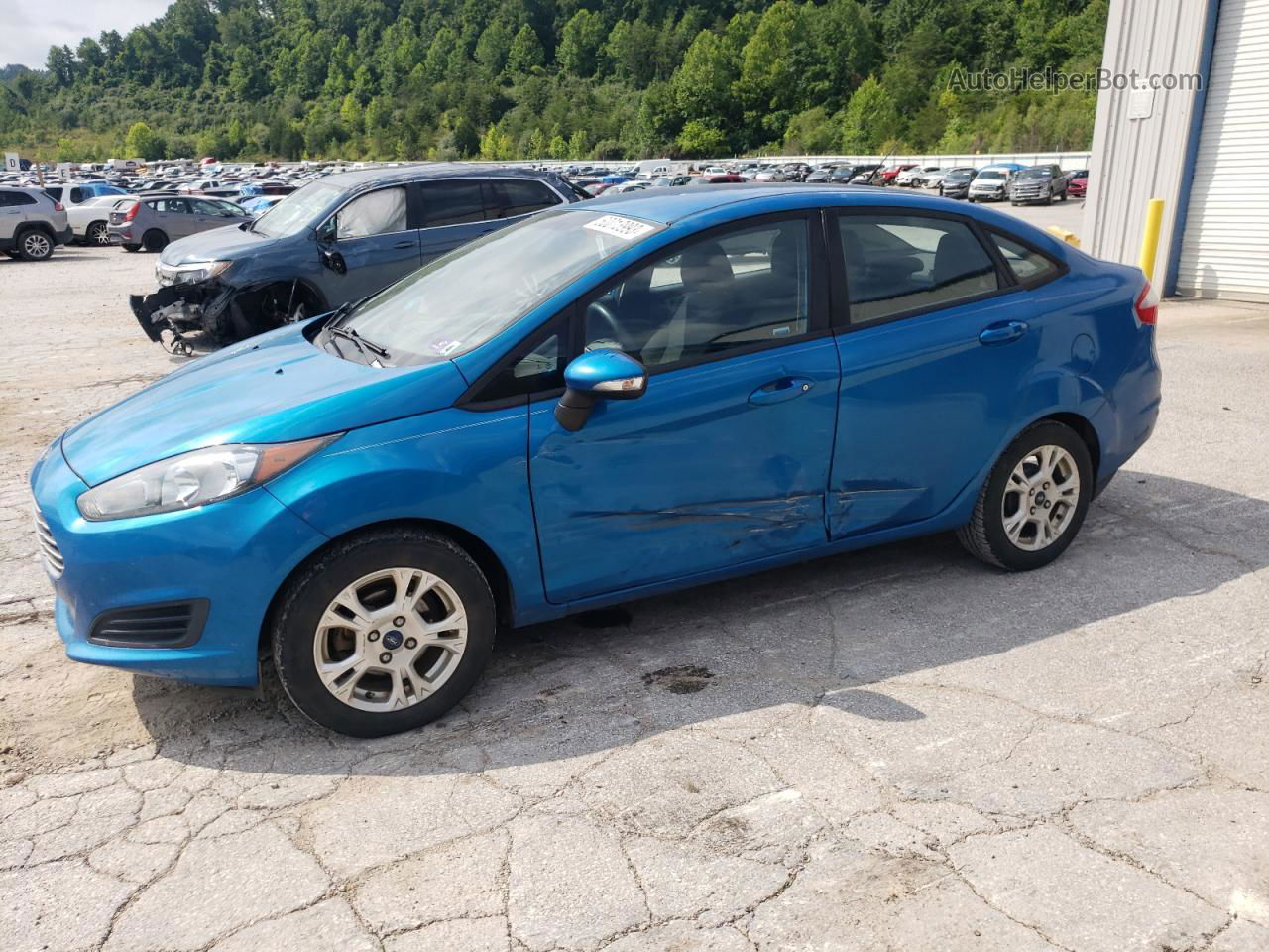 2015 Ford Fiesta Se Синий vin: 3FADP4BJ0FM117499