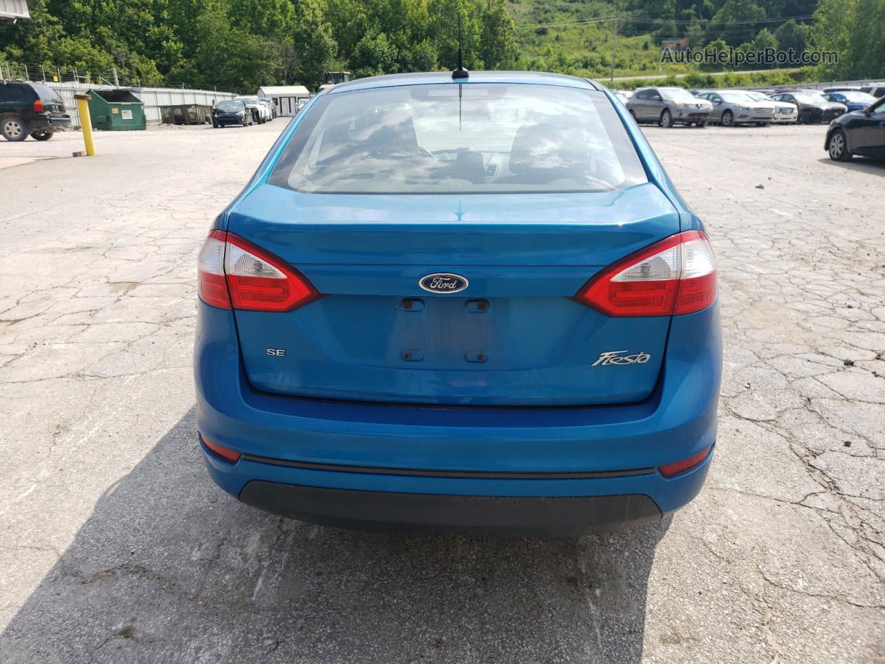 2015 Ford Fiesta Se Синий vin: 3FADP4BJ0FM117499