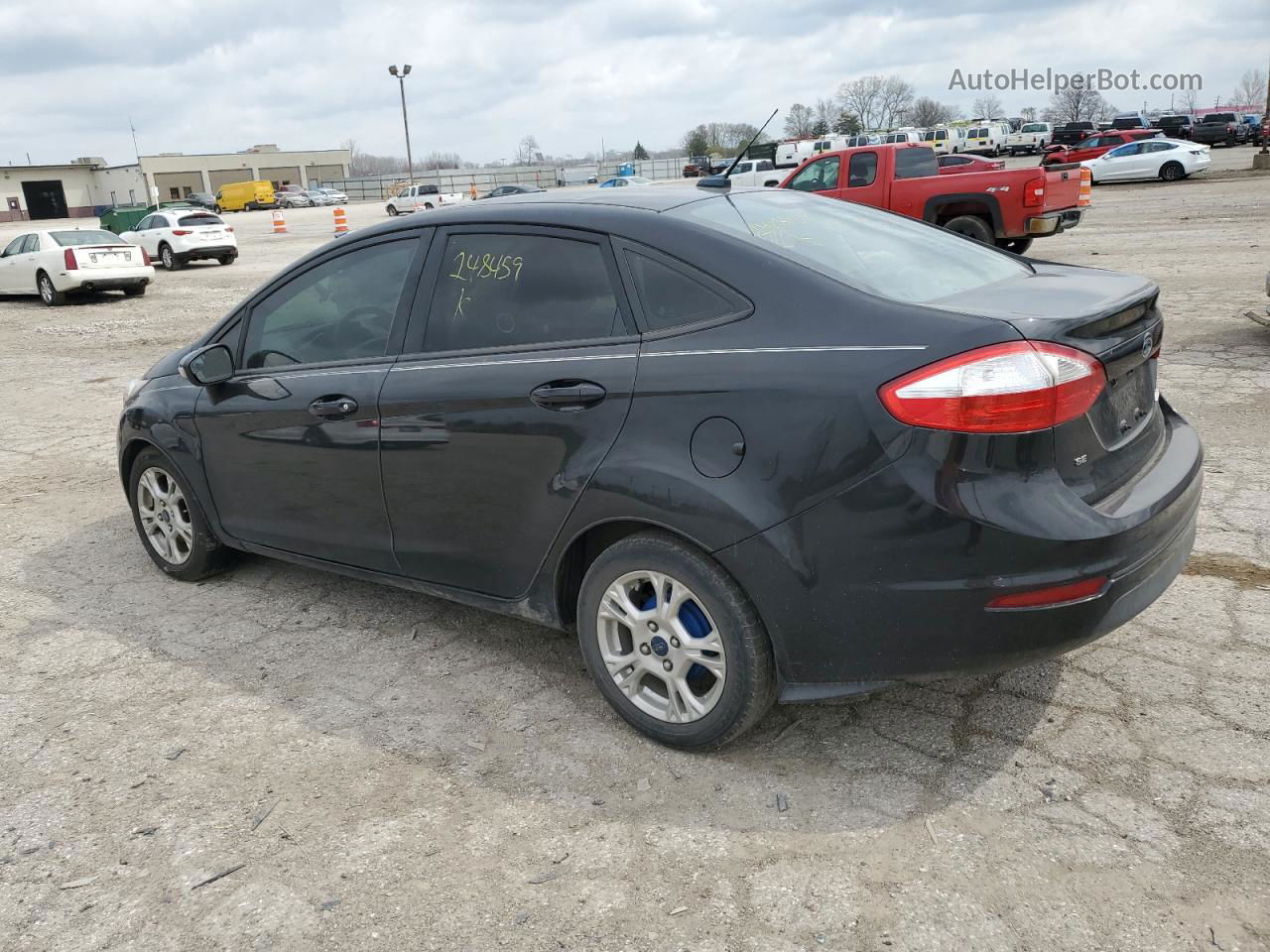 2015 Ford Fiesta Se Black vin: 3FADP4BJ0FM148459