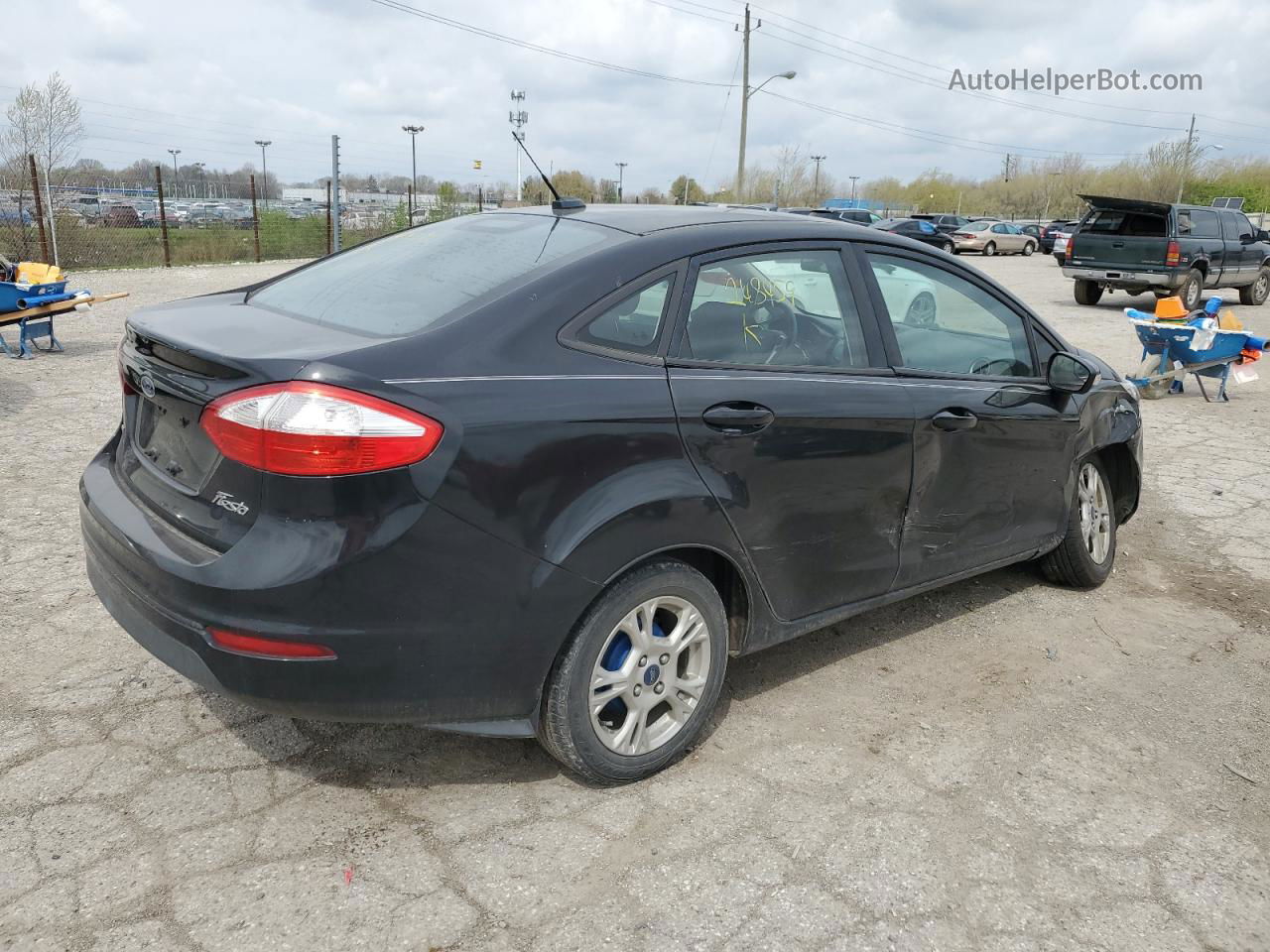 2015 Ford Fiesta Se Black vin: 3FADP4BJ0FM148459