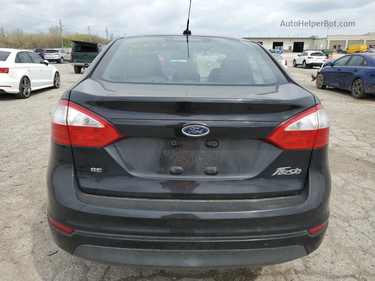 2015 Ford Fiesta Se Black vin: 3FADP4BJ0FM148459