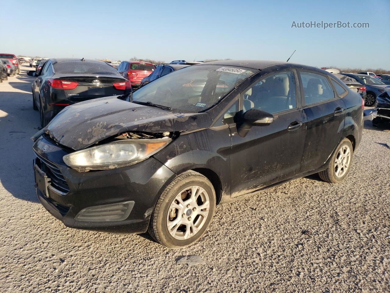 2015 Ford Fiesta Se Черный vin: 3FADP4BJ0FM150843