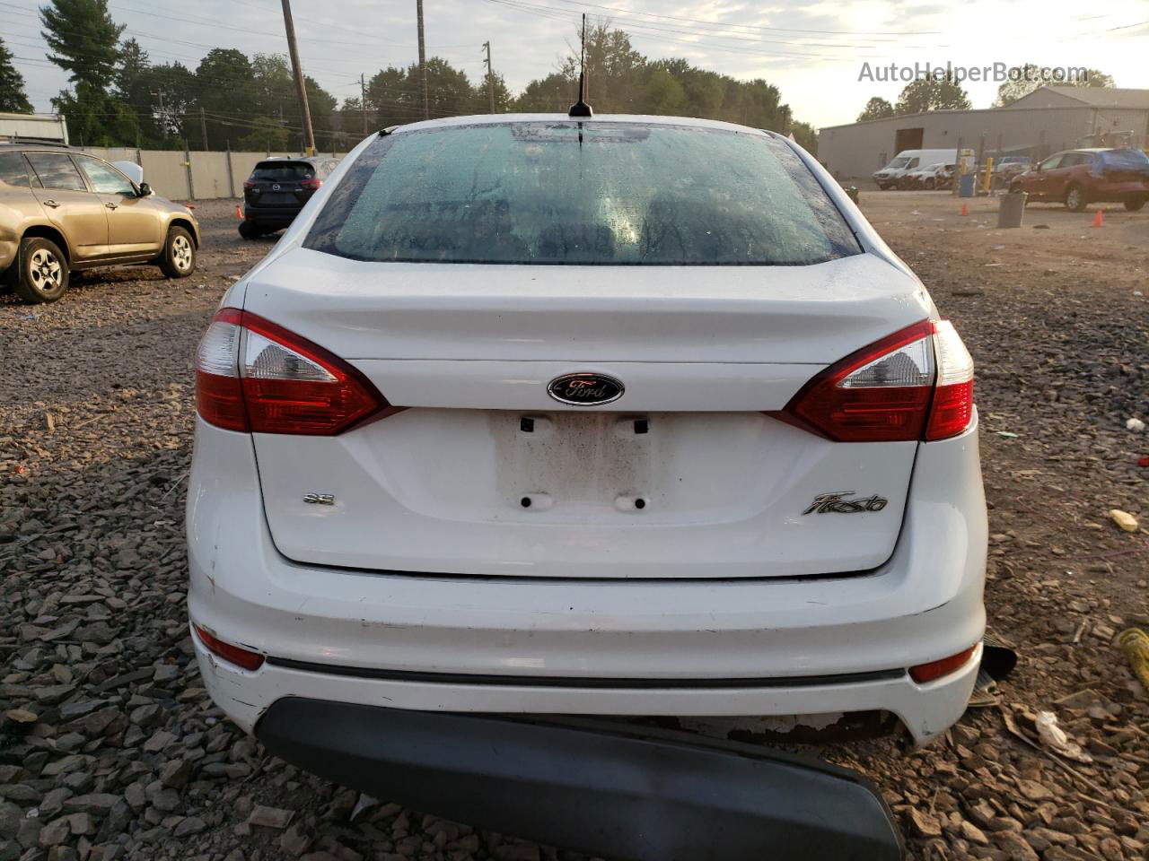 2015 Ford Fiesta Se White vin: 3FADP4BJ0FM204514