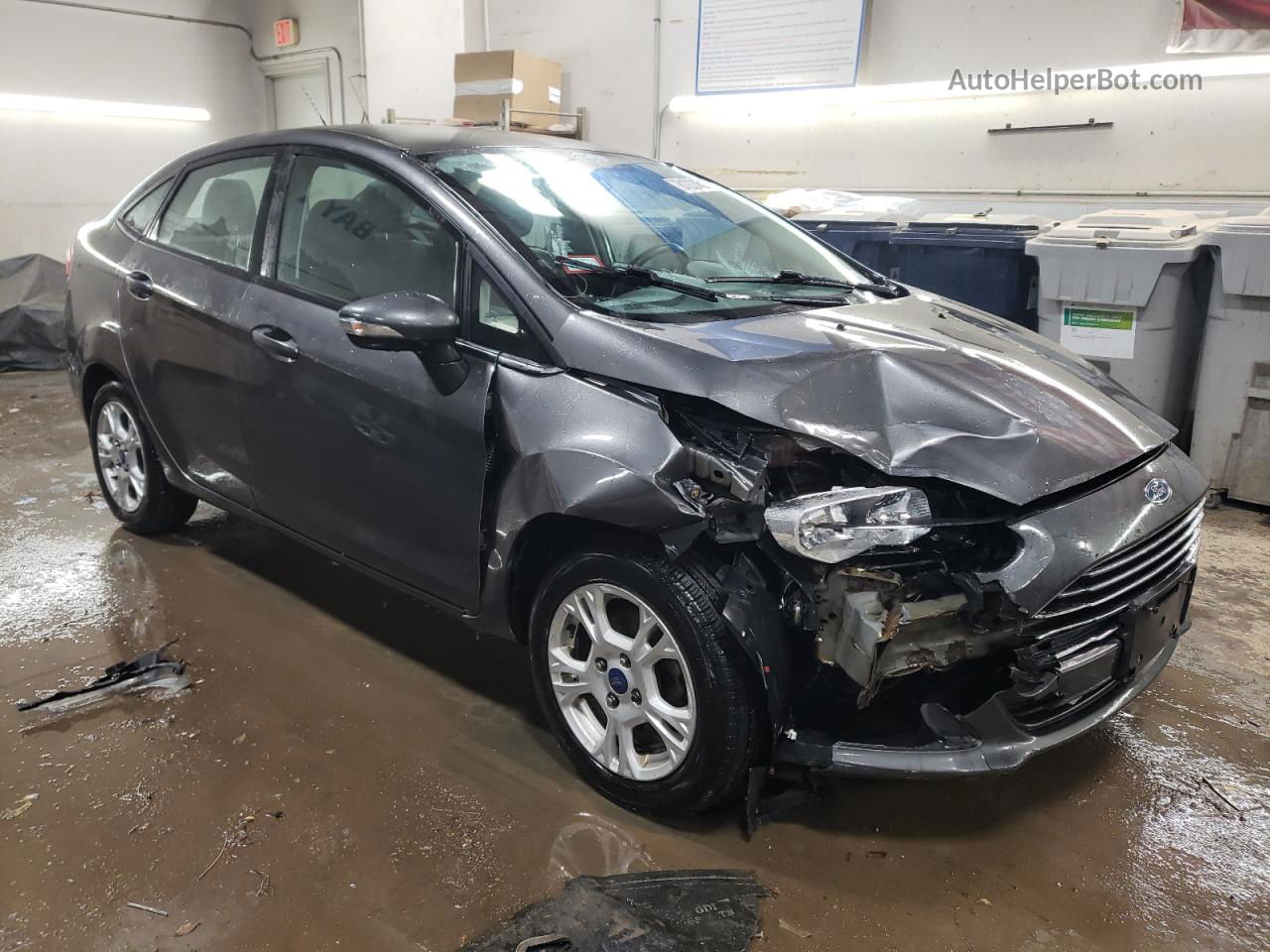 2015 Ford Fiesta Se Gray vin: 3FADP4BJ0FM213178