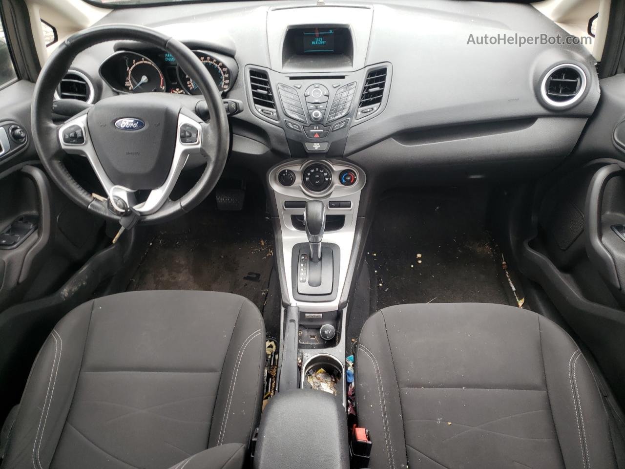 2015 Ford Fiesta Se Gray vin: 3FADP4BJ0FM218641