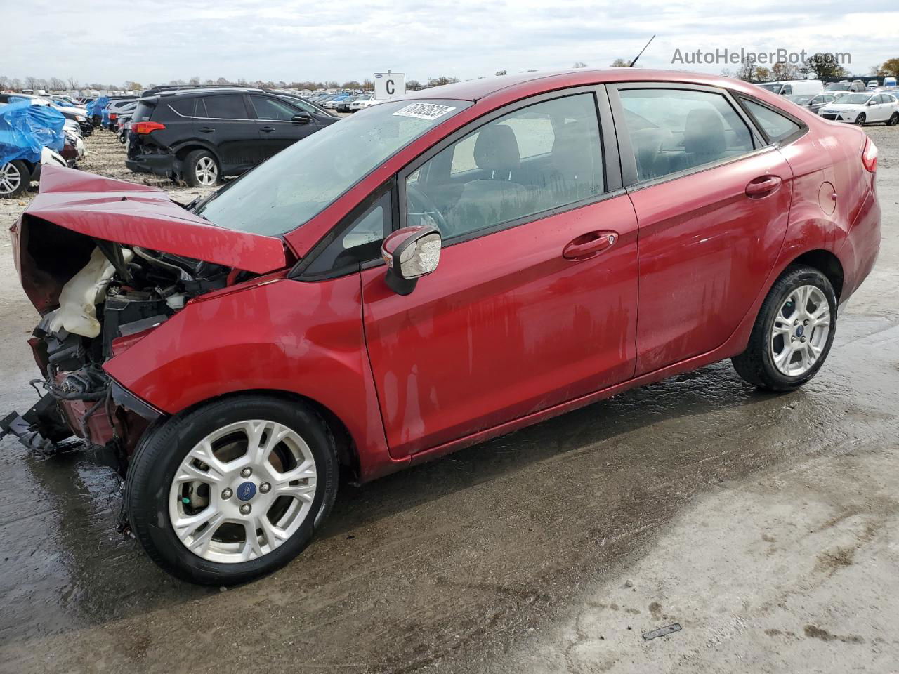 2015 Ford Fiesta Se Red vin: 3FADP4BJ0FM219336